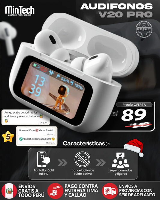 AIRPODS PRO MAX CON PANTALLA TÁCTIL