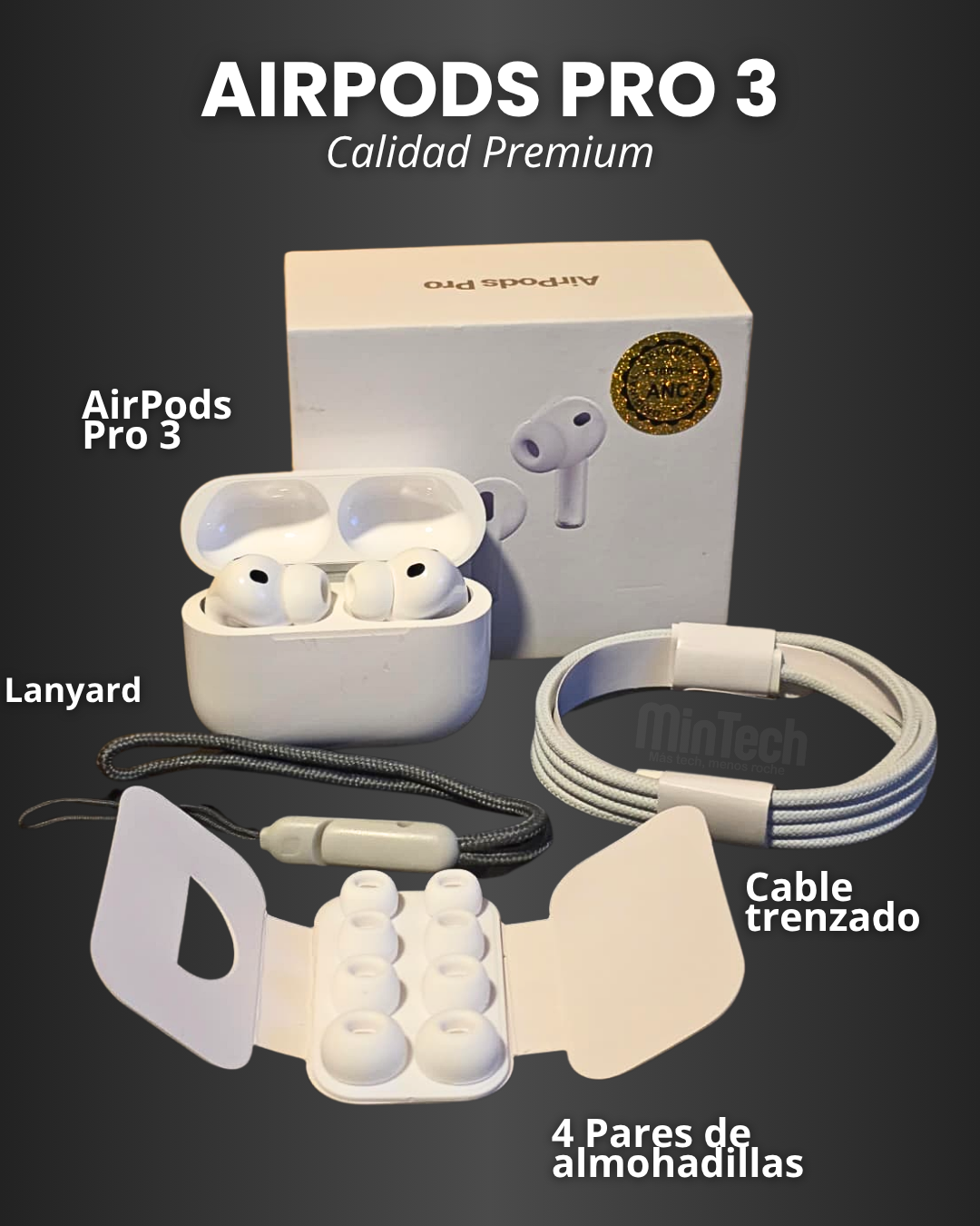 AIRPODS PRO 3 CALIDAD PREMIUM